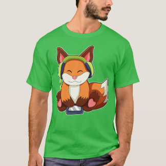 Camiseta Fox en la música con auriculares 2