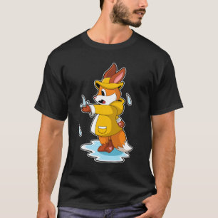 Camiseta Fox en Lluvia con gotas de lluvia