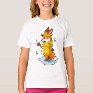 Camiseta Fox en Lluvia con gotas de lluvia