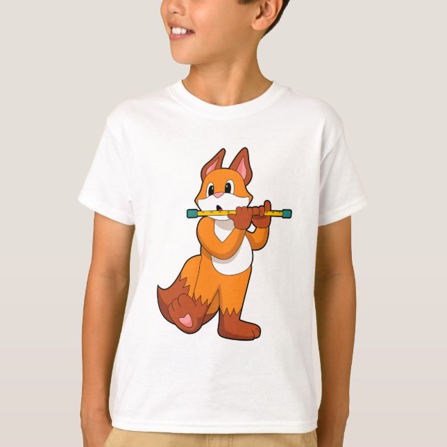 Camiseta Fox en Music con Flute.PNG (Anverso)