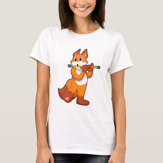 Camiseta Fox en Music con Flute.PNG (Anverso)
