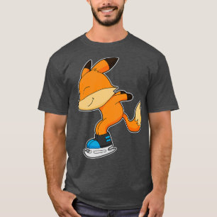 Camiseta Fox en patinaje sobre hielo con patines de hielo