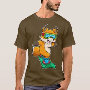 Camiseta Fox en Snowboard con Glasses con Snowboard