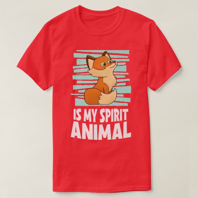 Camiseta Fox es mi espíritu Animal Kids FoxT-Shirt (Diseño del anverso)