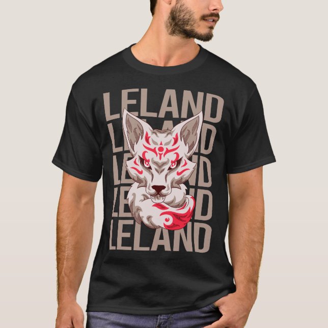 Camiseta Fox Face - Leland Name (Anverso)