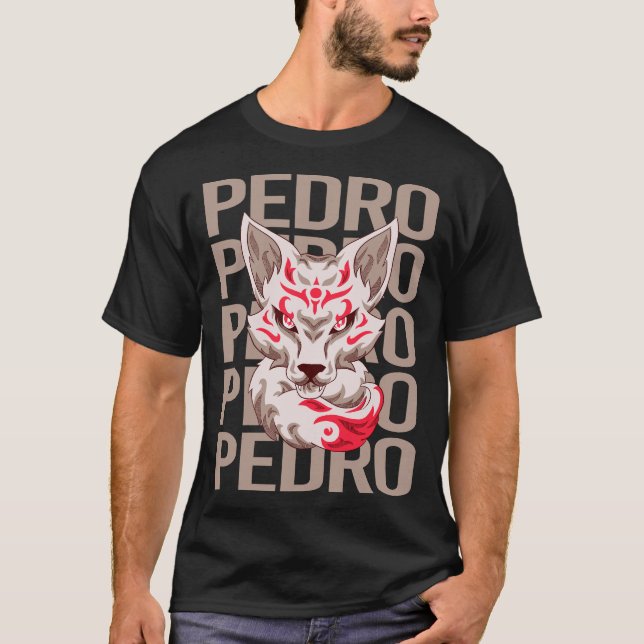 Camiseta Fox Face - Pedro Name (Anverso)