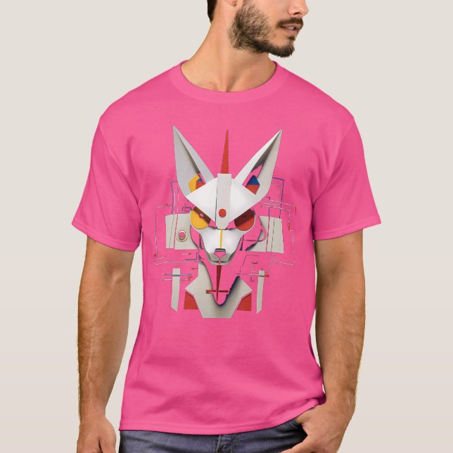 Camiseta Fox Fantasy Artwork Geométrico Animal Art Fox (Anverso)