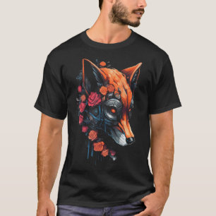 Camiseta Fox Fantasy Flowers Art - Zorro Animal