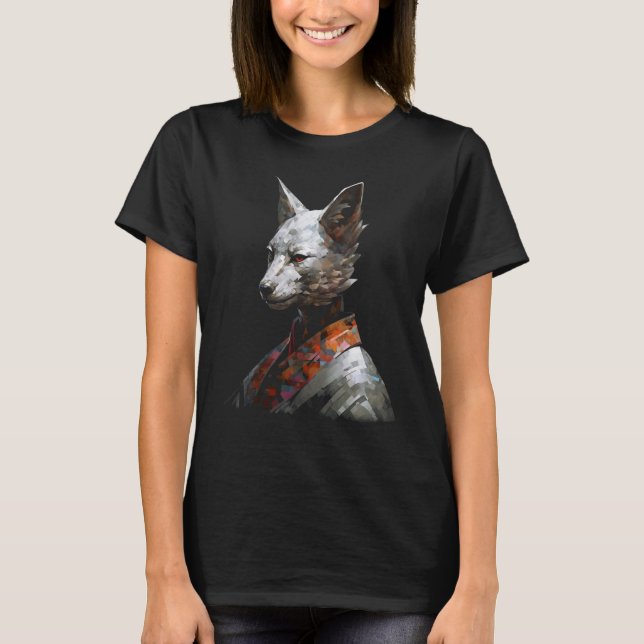 Camiseta Fox Fantasy Polygon China Animal Fox (Anverso)