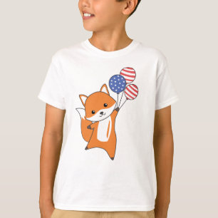 Camiseta Fox Flies Balloons Usa Sobre Los Animales Ricos Fo