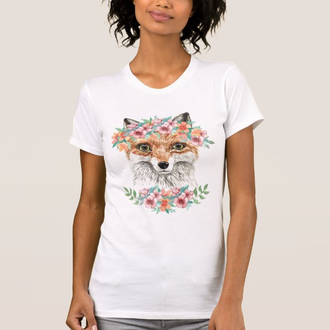 Camiseta Fox floral (Anverso)