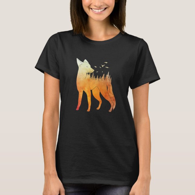 Camiseta Fox forest fox hunter hunting Fox  2 (Anverso)