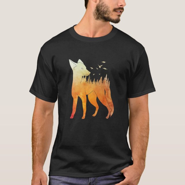 Camiseta Fox forest fox hunter hunting Fox  2 (Anverso)