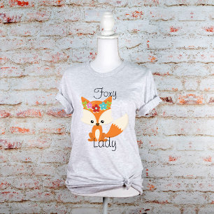 Camiseta Fox Foxy Lady de flores de primavera