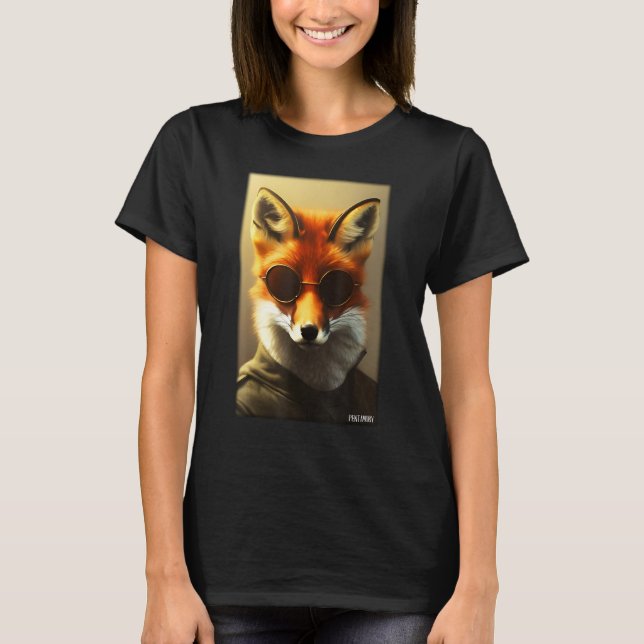 Camiseta Fox Gafas de sol de Fox Wildlife Animals Zoo Fores (Anverso)