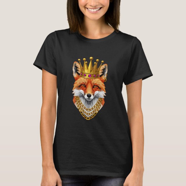 Camiseta Fox Gangster Golden Crown King Regal Art (Anverso)