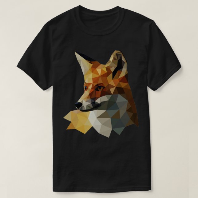 Camiseta Fox geométrica (Diseño del anverso)