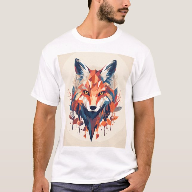 Camiseta Fox geométrica (Anverso)