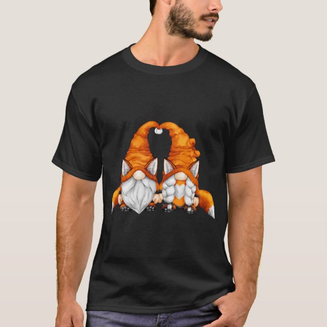 Camiseta Fox Gnomes Graciosa Para Los Forestales Y El Amant (Anverso)