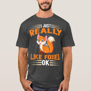 Camiseta Fox Graciosa Me Gusta Realmente Los Zorros Ok