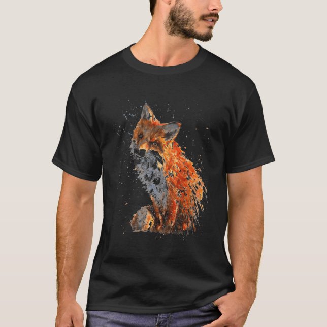 Camiseta Fox Hand Painted Fox (Anverso)