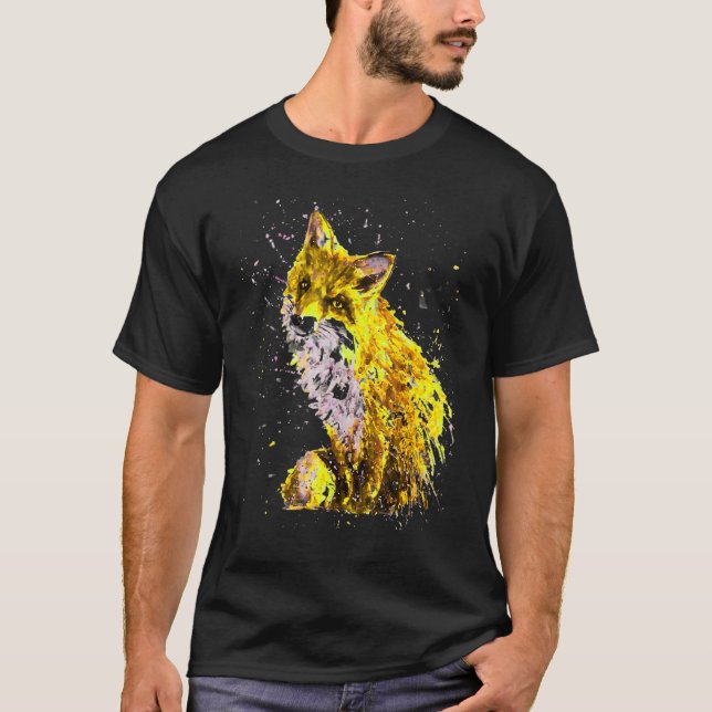 Camiseta Fox Hand Pinted Golden Fox (Anverso)