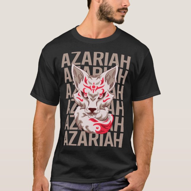 Camiseta Fox Head - Azariah Name (Anverso)