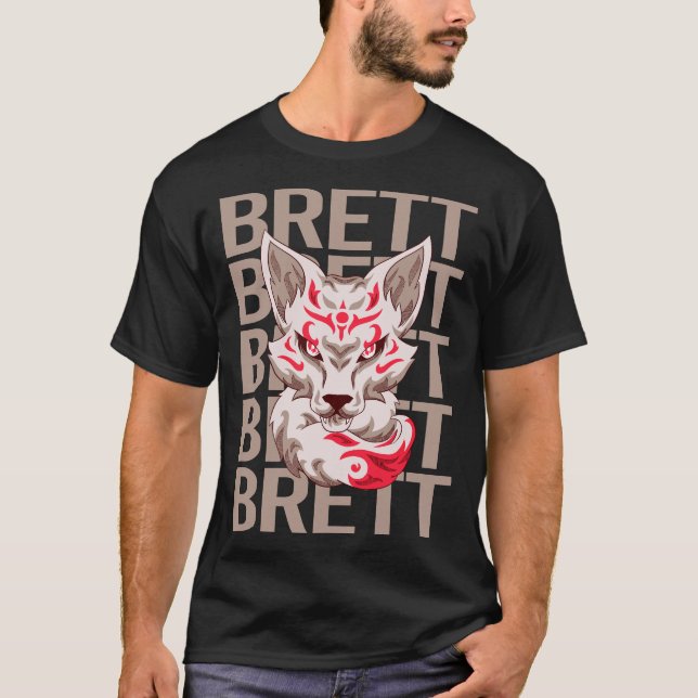 Camiseta Fox Head - Brett Name (Anverso)