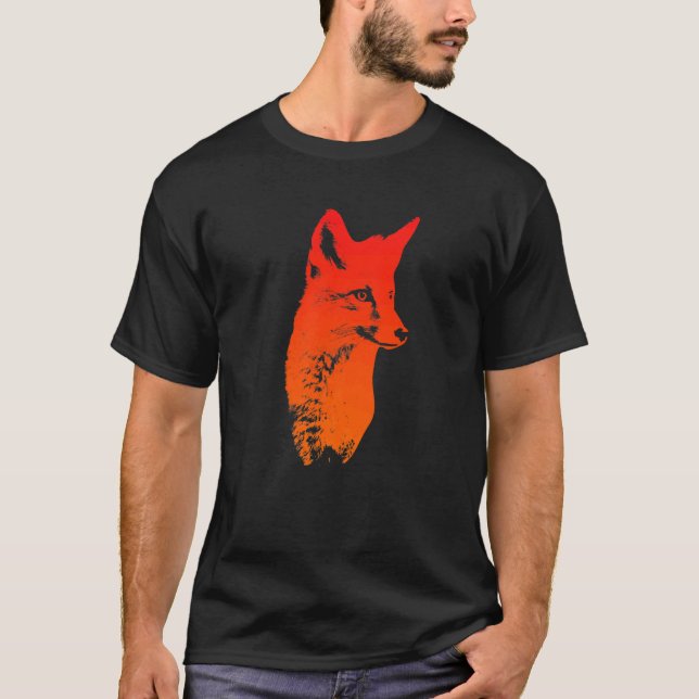 Camiseta Fox head fox fox hunting hunter  1 (Anverso)