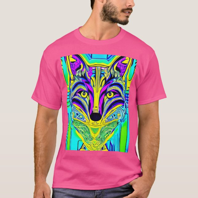 Camiseta Fox Ilustracion Artistic Fox Lover (Anverso)