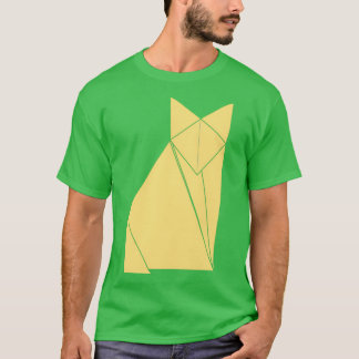 Camiseta Fox in origami technique