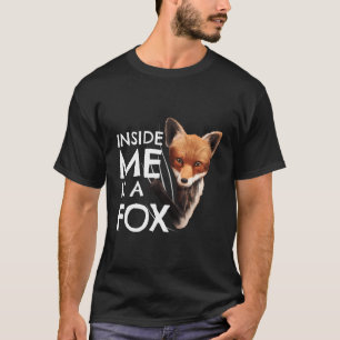 Camiseta Fox Inside Me Clothes Graciosos Niños Regalo Fox
