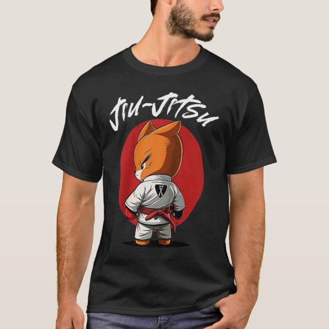 Camiseta Fox, Jiu Jitsu y Grappling Raglan (Anverso)