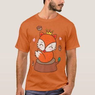 Camiseta Fox lindo animal de otoño mascota T-Shirt