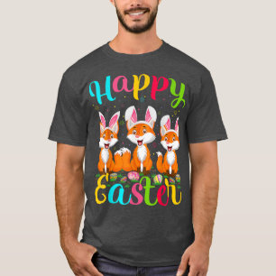Camiseta Fox Lover Funny Easter Egny Bunny Fox Happy Easter