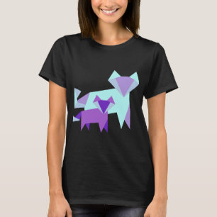 Camiseta Fox Lover Guay Parece Madre Bebé Fox Cute Origam