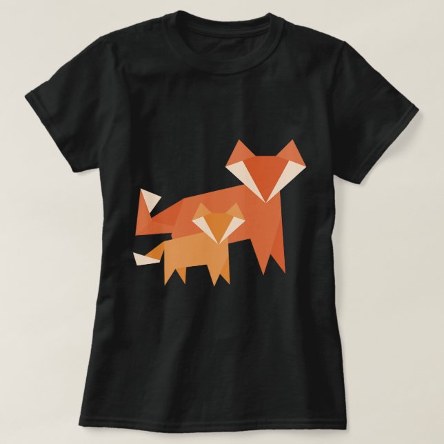 Camiseta Fox Lover Guay Parece Madre Y Bebé Fox Cute O (Diseño del anverso)