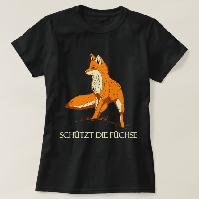 Camiseta Fox Lover Protege el medio ambiente de los zorros (Diseño del anverso)