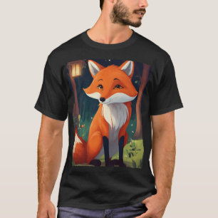 Camiseta Fox maliciosa con sofisticación (Backgro claro
