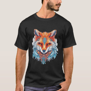 Camiseta Fox Mandala Art Animal Lover Colorful