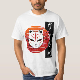Camiseta fox mask design