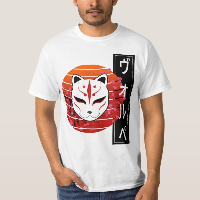 Camiseta fox mask design (Anverso)