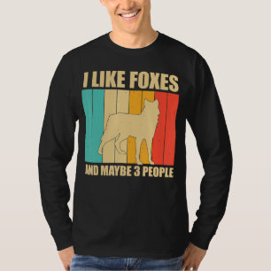 Camiseta Fox Me Gustan Los Zorros Y Tal Vez 3 Personas