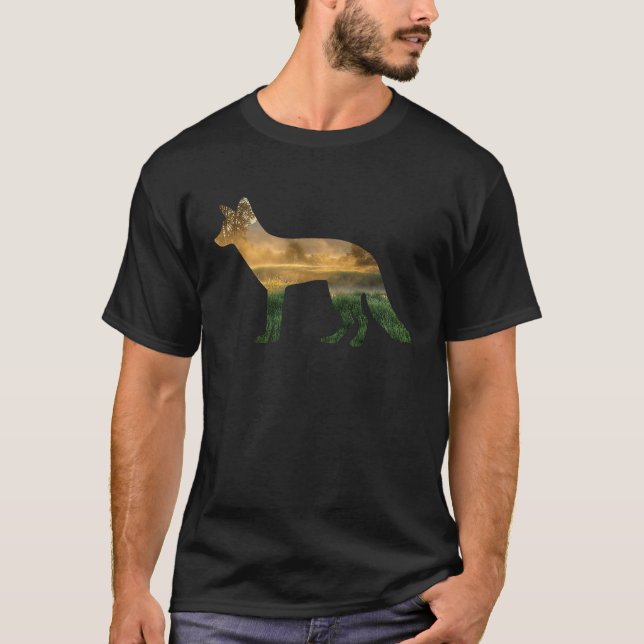 Camiseta Fox meadow  hunting and hunter (Anverso)