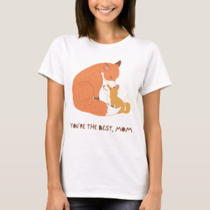 Camiseta "Fox Mom & Cub - Wild Tenderness Art"