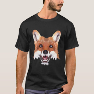 Camiseta Fox Motif Polygon Fox Foxes Animales Forestales