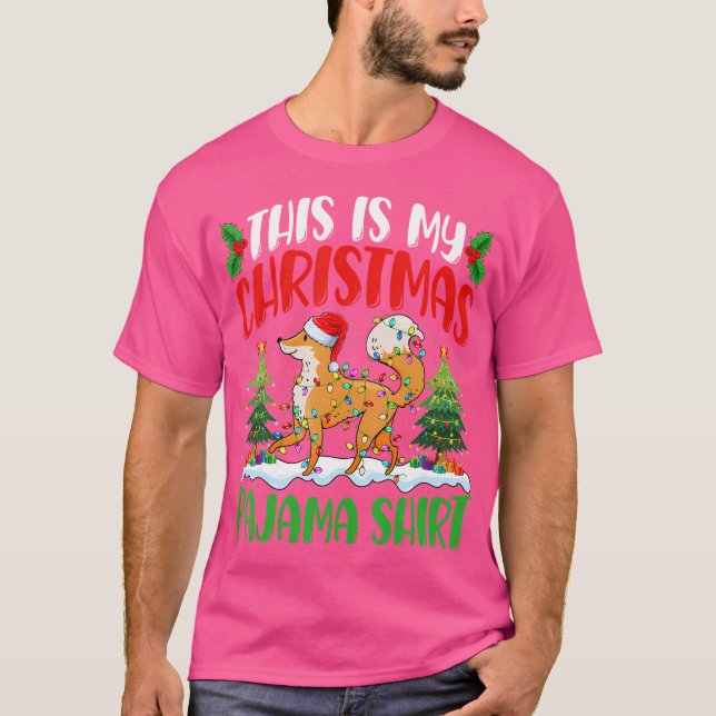 Camiseta Fox Navidades Fox Santa Hat Xmas Lights Tree (Anverso)