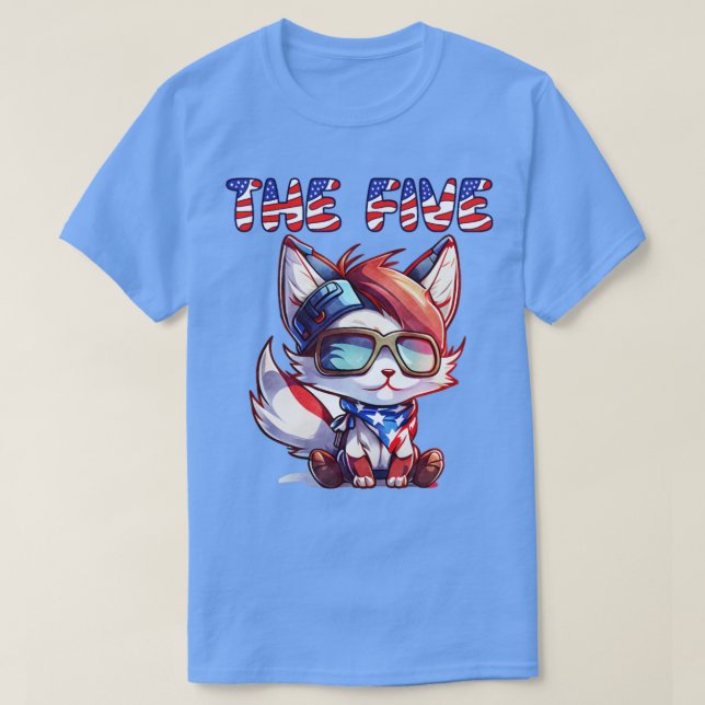 Camiseta Fox News El Cinco Patriótico Estadounidense (Diseño del anverso)