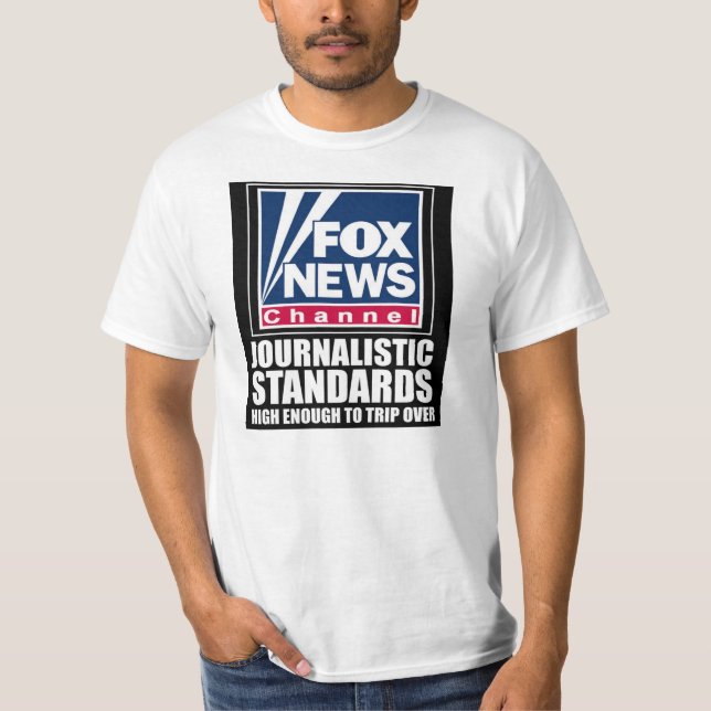 Camiseta Fox News - estándares periodísticos (Anverso)