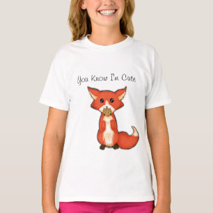 Camiseta Fox observado grande lindo que come una galleta